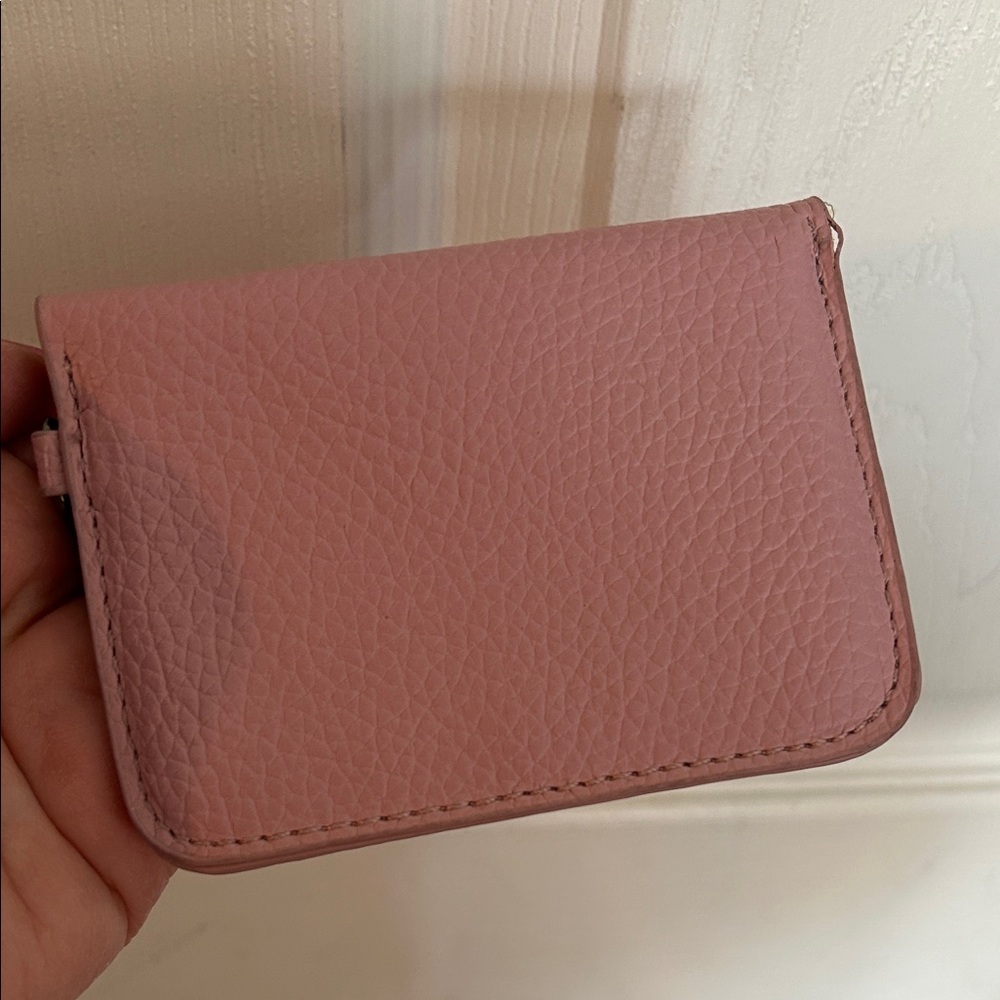 Pink Leather Card Holder - Picture 5 of 5